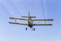 Yellow Crop Duster Royalty Free Stock Photo