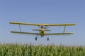 Yellow Crop Duster Royalty Free Stock Photo