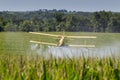 Yellow Crop Duster Royalty Free Stock Photo