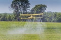 Yellow Crop Duster Royalty Free Stock Photo