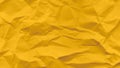 Yellow crumbled paper Royalty Free Stock Photo