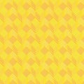 Yellow cubes on fabric pattern Royalty Free Stock Photo