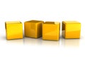 Yellow cubes