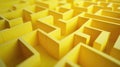 Yellow Cubes Pattern Royalty Free Stock Photo