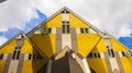 Yellow cubic houses in Rotterdam