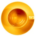 Yellow cup Royalty Free Stock Photo