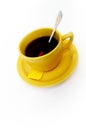 Yellow cup of tea Royalty Free Stock Photo
