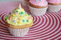 Yellow cupcake Royalty Free Stock Photo