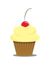 Yellow cupcake Royalty Free Stock Photo