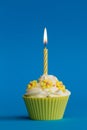 Yellow cupcake Royalty Free Stock Photo