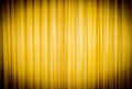 Yellow curtain.