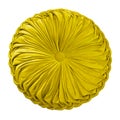 Yellow decorative cushion.