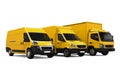 Yellow Delivery Vans