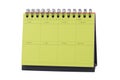 Yellow Desk Calendar Note Royalty Free Stock Photo