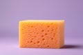 Yellow detergent washing sponge for cleaning. Sponge for washing dishes, cleaning product, cleaning service. Spring home cleaning