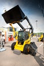 Yellow diesel front end loader Royalty Free Stock Photo