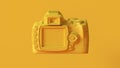 Yellow Digital DLSR Camera Royalty Free Stock Photo
