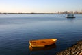 Yellow Dinghy Royalty Free Stock Photo