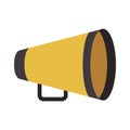 Yellow director megaphone Royalty Free Stock Photo