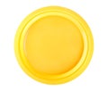 Yellow disposable plate