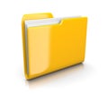 Yellow Document Folder Royalty Free Stock Photo