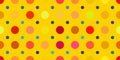 Yellow Dots Pattern Background. Royalty Free Stock Photo