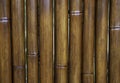 Brown dried bamboo fence texture, bamboo texture background Royalty Free Stock Photo