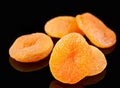 Yellow dried fruit apricot