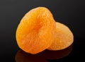 Yellow dried fruit apricot