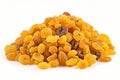 Yellow dried grapes fruit. Generate Ai