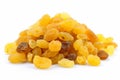 Yellow dried grapes. Generate Ai