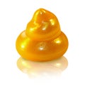 Yellow drop of lacquer Royalty Free Stock Photo