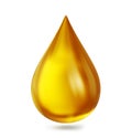 Yellow drop Royalty Free Stock Photo