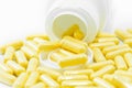 Yellow drugs capsules