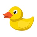 Yellow duck for bath cartoon icon Royalty Free Stock Photo