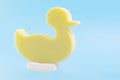 Yellow duck sponge on soap