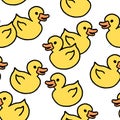 Yellow duck texture Royalty Free Stock Photo