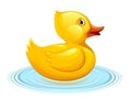 Yellow duckling Royalty Free Stock Photo