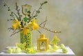 Yellow Easter composition