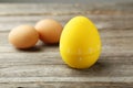 Yellow egg timer Royalty Free Stock Photo