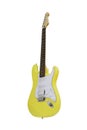 Yellow electric guitar