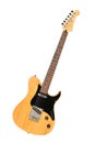 Yellow electric guitar