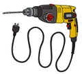 Yellow electric impact drill