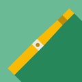 Yellow electronic cigarette icon, flat style