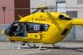 Yellow Emergency Helicopter, medical rescue team