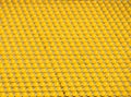 Yellow empty stadium seats Royalty Free Stock Photo