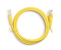 Yellow ethernet cable