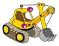 Yellow excavator Royalty Free Stock Photo