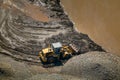 Yellow Excavator cleans up the silt in the Yangtze River