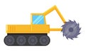 Yellow Excavator Machine for Coal Mining Industry